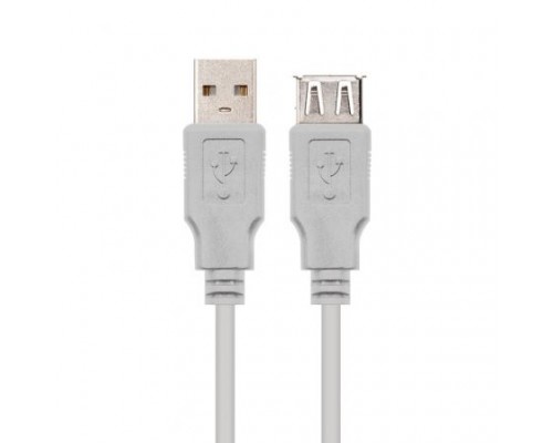 CABLE EXTENSION USB TIPO A-F 3 M BEIGE NANOCABLE