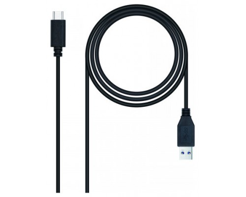 CABLE USB 3.1 GEN2 10Gbps 3A TIPO USB-C A USB-A 1.5 M NEGRO NANOCABLE-AA1 CABLE USB 3.1 GEN2 10Gbps 3A TIPO USB-C A USB-A 1.5 M NEGRO NANOCABLE