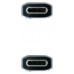 CABLE USB 3.1 GEN2 10Gbps 5A 4K/60Hz, USB-C/M USB-C/M 0.5 M GRIS/NEGRO NANOCABLE