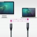 CABLE USB-C 3.2 Gen2x2 20Gbp 100W/5A, MALLADO USB-C/M-H 0.5 M NEGRO NANOCABLE