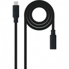 CABLE USB-C 3.2 Gen2x2 20Gbp 100W/5A, 4k/60Hz, USB-C/M-H 1.5 M NEGRO NANOCABLE