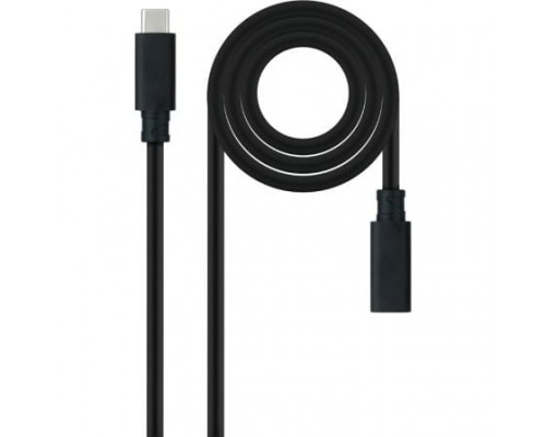 CABLE USB-C 3.2 Gen2x2 20Gbp 100W/5A, 4k/60Hz, USB-C/M-H 1.5 M NEGRO NANOCABLE