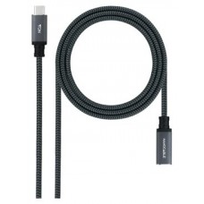 CABLE USB-C 3.2 Gen2x2 20Gbp 100W/5A MALLADO USB-C/M-H 2 M NEGRO NANOCABLE-AA2 CABLE USB-C 3.2 Gen2x2 20Gbp 100W/5A MALLADO USB-C/M-H 2 M NEGRO NANOCABLE