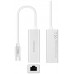CONVERSOR USB-C A ETHERNET 10/100/1000 Mbps 15 CM PLATA NANOCABLE