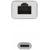 CONVERSOR USB-C A ETHERNET 10/100/1000 Mbps 15 CM PLATA NANOCABLE