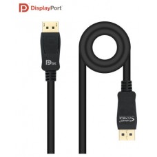 CABLE DISPLAYPORT VESA 1.4 DP/M-DP/M NEGRO 0.5 M NANOCABLE