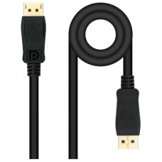 CABLE DISPLAYPORT 1.4 DP/M-DP/M NEGRO 5 M NANOCABLE