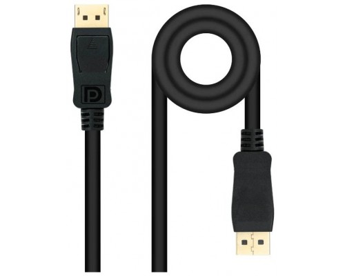 CABLE DISPLAYPORT 1.4 DP/M-DP/M NEGRO 5 M NANOCABLE
