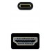 CONVERSOR USB-C A HDMI 1.4 4K 1.8M NEGRO NANOCABLE