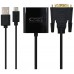 CONVERSOR DVI 24+1/M A VGA HDB15/H NEGRO 10 CM NANOCABLE