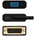 CONVERSOR DVI 24+1/M A VGA HDB15/H NEGRO 10 CM NANOCABLE