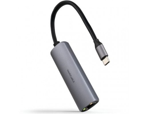 HUB 2 PUERTOS USB-C A RJ45 PD 18 CM NANOCABLE