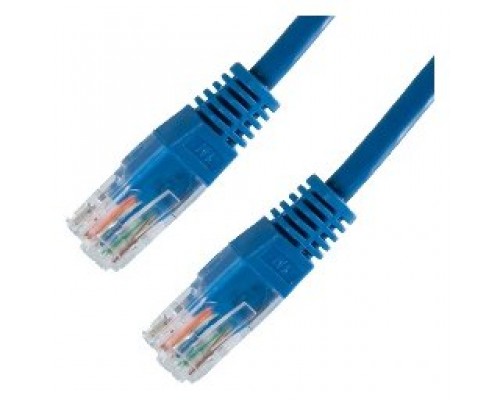 CABLE DE RED LATIGUILLO RJ45 CAT.5E UTP AWG24 0.5 M AZUL NANOCABLE