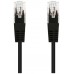 CABLE DE RED LATIGUILLO RJ45 UTP CAT6 AWG24 0.30 M NEGRO NANOCABLE