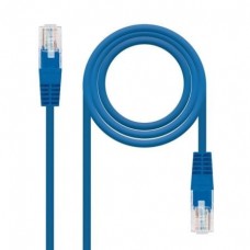 CABLE DE RED LATIGUILLO RJ45 UTP CAT6 AWG24 1 M AZUL NANOCABLE