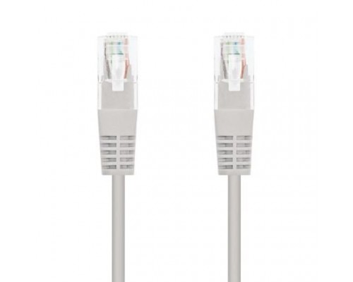 CABLE DE RED LATIGUILLO RJ45 UTP CAT6 AWG24 LSZH 1 M GRIS NANOCABLE