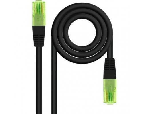 CABLE DE RED LATIGUILLO UTP CCA CAT6 AWG26 0.3 M NEGRO NANOCABLE-AA0 CABLE DE RED LATIGUILLO UTP CCA CAT6 AWG26 0.3 M NEGRO NANOCABLE