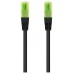 CABLE DE RED LATIGUILLO UTP CCA CAT6 AWG26 20 M NEGRO NANOCABLE