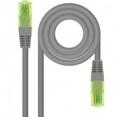 CABLE DE RED LATIGUILLO UTP CCA CAT6 AWG26 20 M GRIS NANOCABLE
