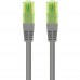 CABLE DE RED LATIGUILLO UTP CCA CAT6 AWG26 20 M GRIS NANOCABLE