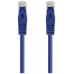CABLE DE RED LATIGUILLO RJ45 UTP CAT6A AWG24 LSZH 0.30 M AZUL NANOCABLE