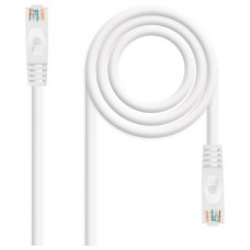 CABLE DE RED LATIGUILLO RJ45 UTP CAT6A AWG24 LSZH 0.30 M BLANCO NANOCABLE