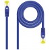 CABLE DE RED LATIGUILLO RJ45 SFTP CAT6A AWG26 0.25 M AZUL NANOCABLE