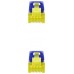 CABLE DE RED LATIGUILLO RJ45 SFTP CAT6A AWG26 0.25 M AZUL NANOCABLE