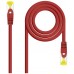 CABLE DE RED LATIGUILLO RJ45 SFTP CAT6A AWG26 0.30 M ROJO NANOCABLE