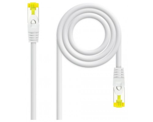 CABLE DE RED LATIGUILLO RJ45 SFTP CAT6A AWG26 0.30 M BLANCO NANOCABLE