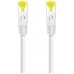 CABLE DE RED LATIGUILLO RJ45 SFTP CAT6A AWG26 0.30 M BLANCO NANOCABLE
