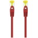 CABLE DE RED LATIGUILLO RJ45 SFTP CAT6A AWG26 0.5 M ROJO NANOCABLE