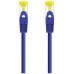 CABLE DE RED LATIGUILLO RJ45 SFTP CAT6A AWG26 2 M AZUL NANOCABLE