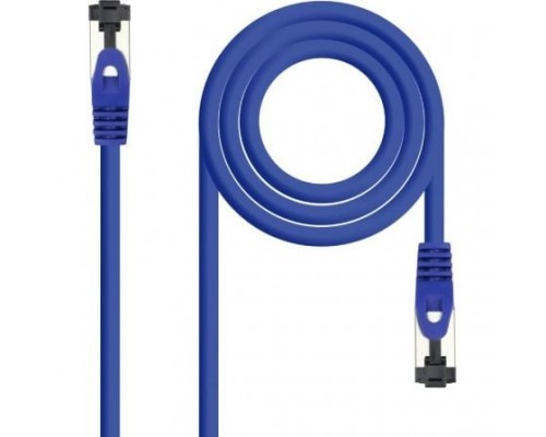 CABLE DE RED LATIGUILLO SSTP CAT8.1 AWG26 0.25 M AZUL NANOCABLE