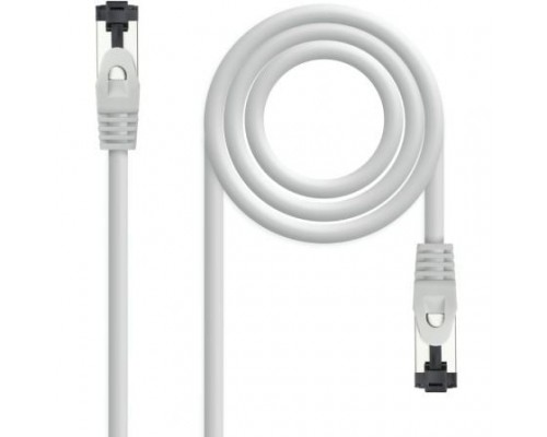 CABLE DE RED LATIGUILLO SSTP CAT8.1 AWG26 0.25 M GRIS NANOCABLE