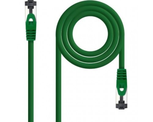 CABLE DE RED LATIGUILLO SSTP CAT8.1 AWG26 0.30 M VERDE NANOCABLE