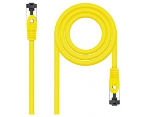 CABLE DE RED LATIGUILLO SSTP CAT8.1 AWG26 1 M AMARILLO NANOCABLE