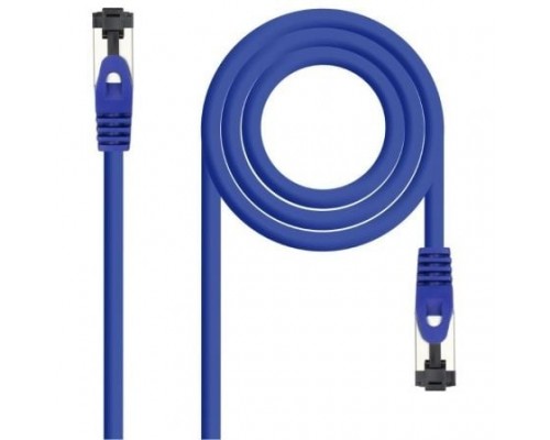 CABLE DE RED LATIGUILLO SSTP CAT8.1 AWG26 2 M AZUL NANOCABLE