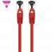 CABLE DE RED LATIGUILLO SSTP CAT8.1 AWG26 2 M ROJO NANOCABLE
