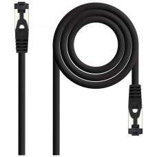 CABLE DE RED LATIGUILLO SSTP CAT8.1 AWG26 3 M NEGRO NANOCABLE