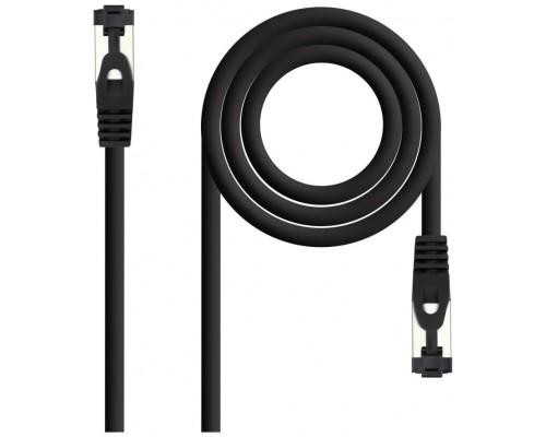 CABLE DE RED LATIGUILLO SSTP CAT8.1 AWG26 3 M NEGRO NANOCABLE