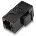 EMPALME RJ45 CAT.6 UTP NEGRO NANOCABLE