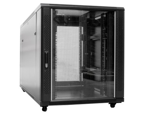 ARMARIO DE SUELO RACK 19"" 18U 600x1000 PUERTA DE CRISTAL