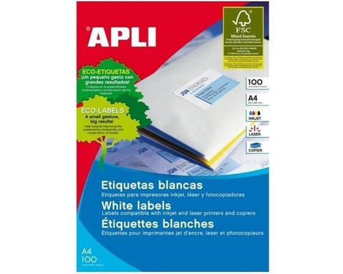 ETIQUETAS APLI A4 70X37MM