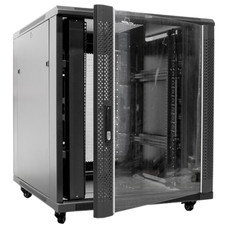 ARMARIO DE SUELO RACK 19"" 18U 800x1000 PUERTA DE CRISTAL