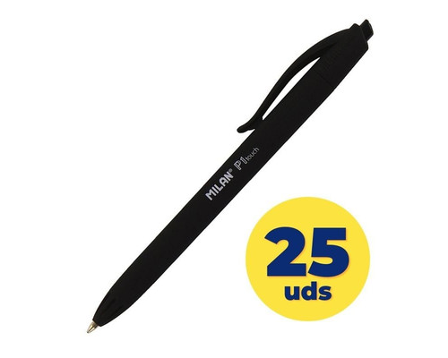 BOLIGRAFO MILAN P1 TOUCH NEGRO 25U