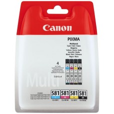 MULTIPACK 4 CARTUCHOS CANON TINTA CLI-581 BK/C/M/Y