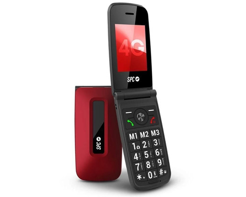 SPC TELEFONO MOVIL TITAN 2 4G SENIOR ROJO