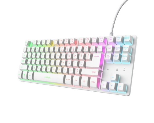 TECLADO TRUST GXT 833 THADO WH