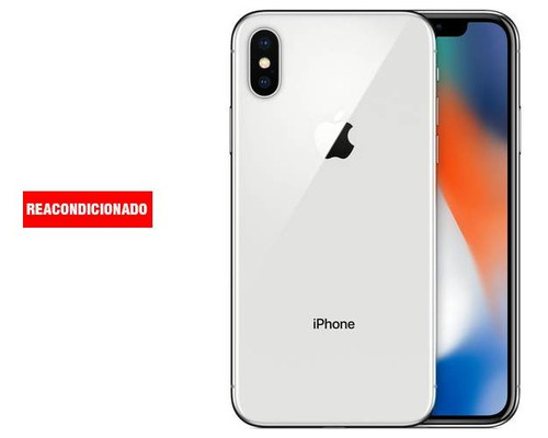 APPLE iPHONE X 256GB SILVER REACONDICIONADO GRADO B-AA67 APPLE iPHONE X 256GB SILVER REACONDICIONADO GRADO B